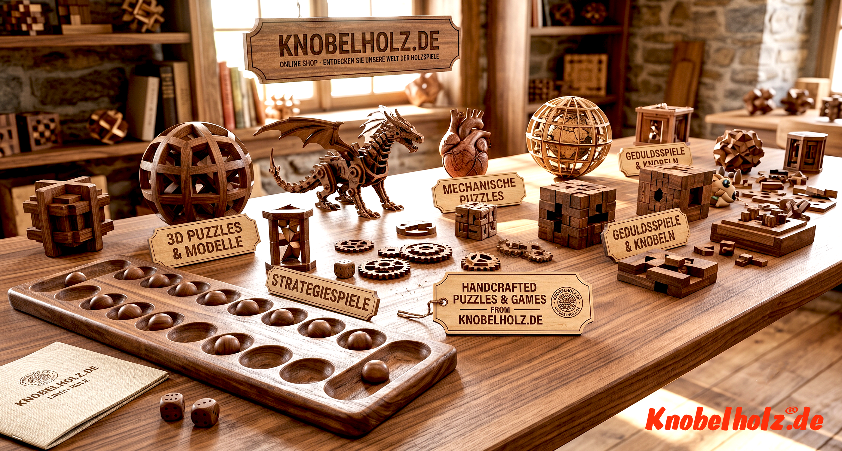 Knobelholz edle Holzspiele Brettspiele und Knobelspiele vom Baum bis zum fertigem Holzspiel in Handarbeit gefertigt direkt vom Hersteller 